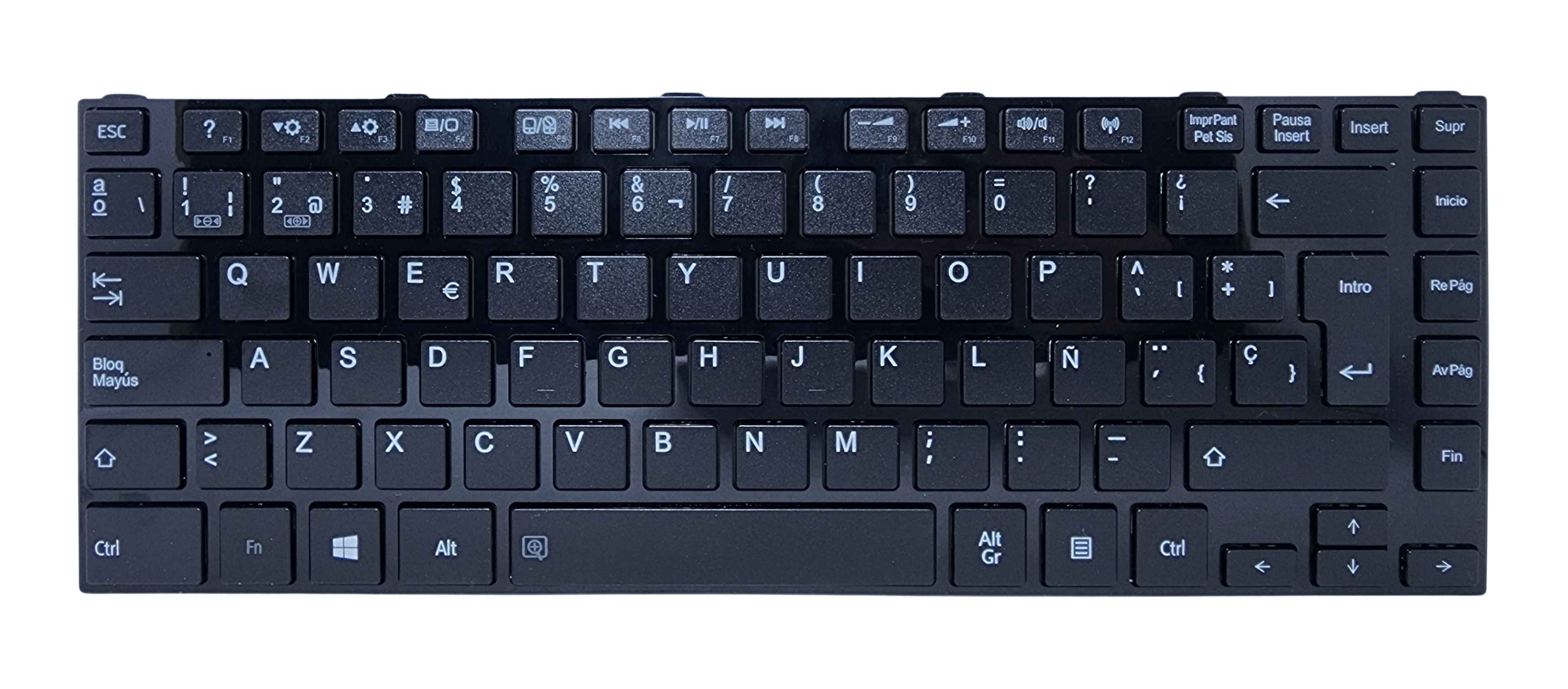 TECLADO PARA LAPTOP TOSHIBA C800 C840 C840D C845 S845 L800 L805 L830 L835 L840 L845 M800 CON MARCO SP